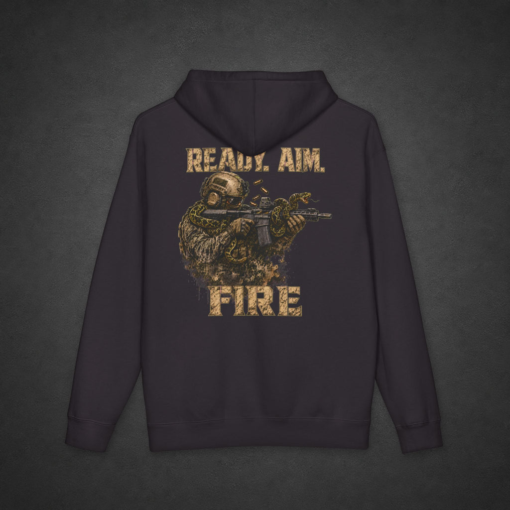 Ready. Aim. Fire. Hoodie